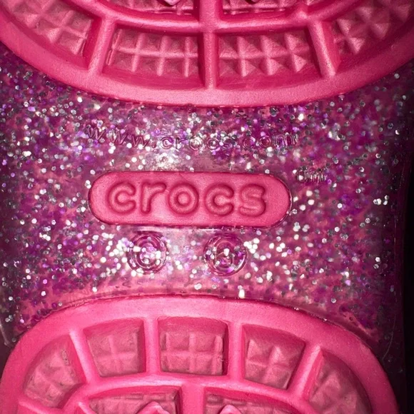 Crocs Glitter Jelly Sandals Size 6 - Picture 10 of 10